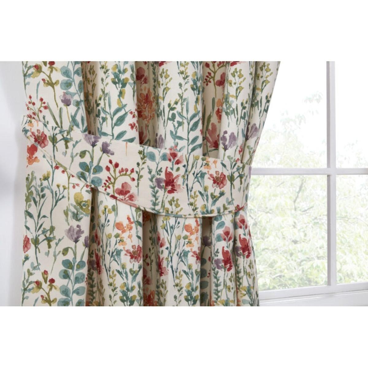 Sundour Amaryllis Lined Pencil Pleat Curtains - Multi - 46 x 54 – image 9