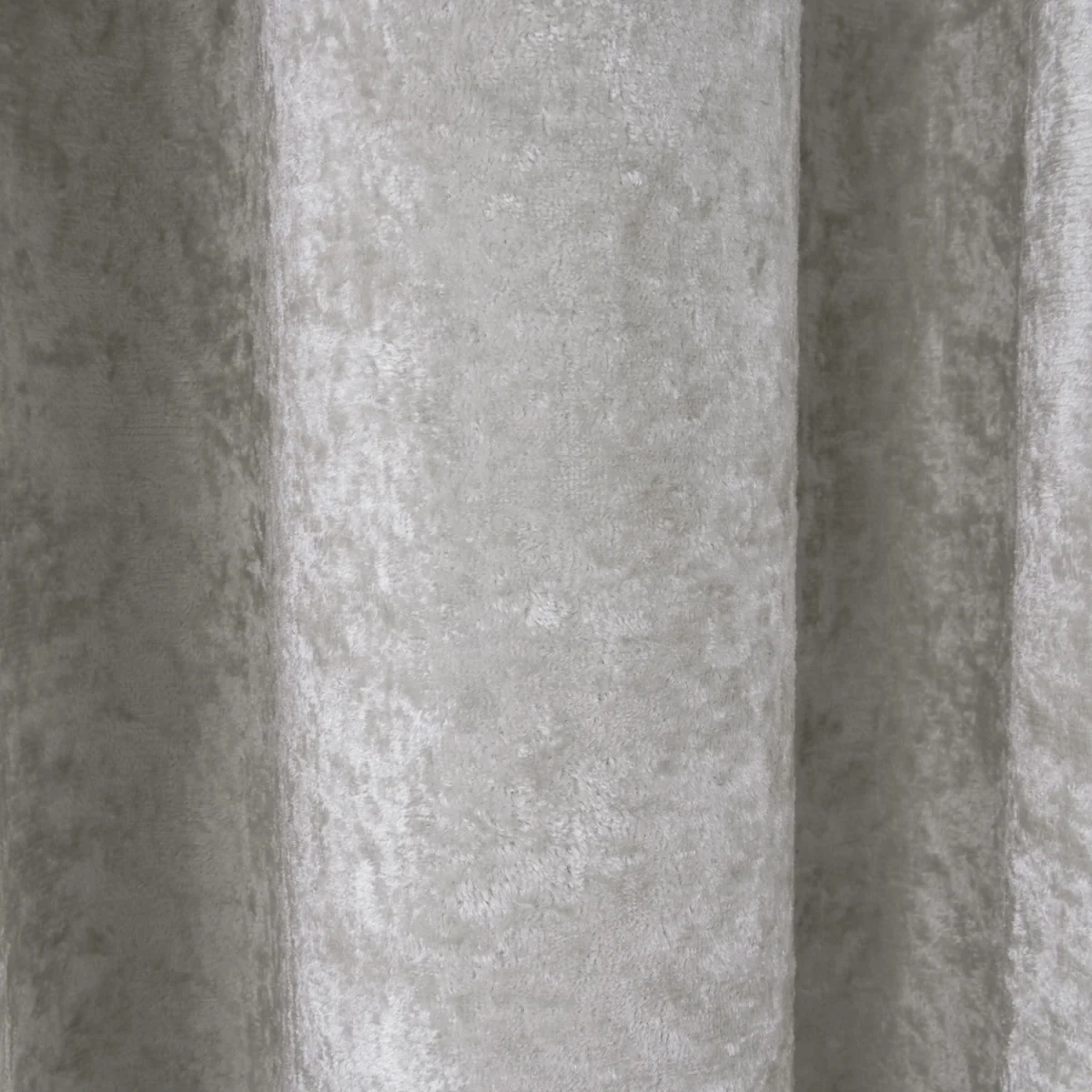 Luxury Crushed Velvet Eyelet Blackout Curtains - 2 Panels - Ivory – image 7