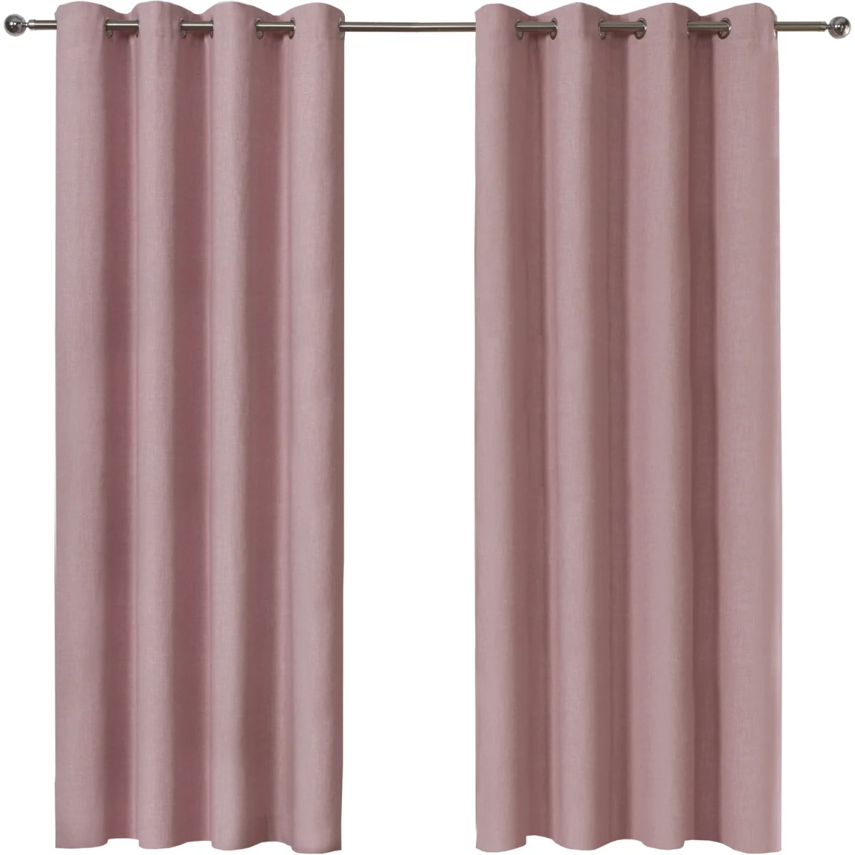 Textured Print Eyelet Lined Curtains for Bedroom and Living - 2 Panels - Blush – image 6