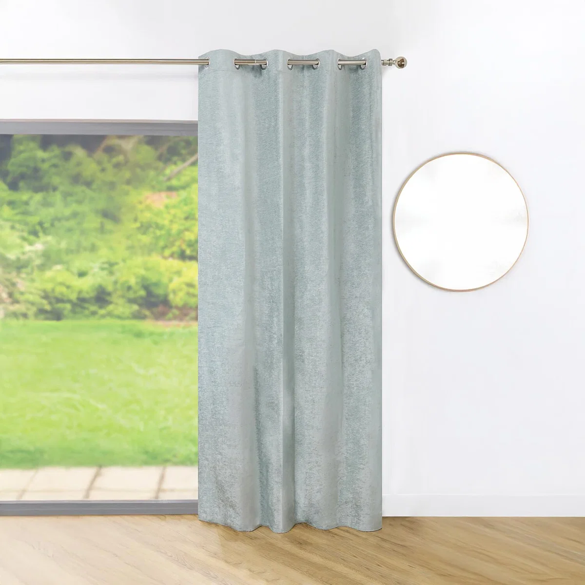 Selena Blackout Curtain Panel - Sage