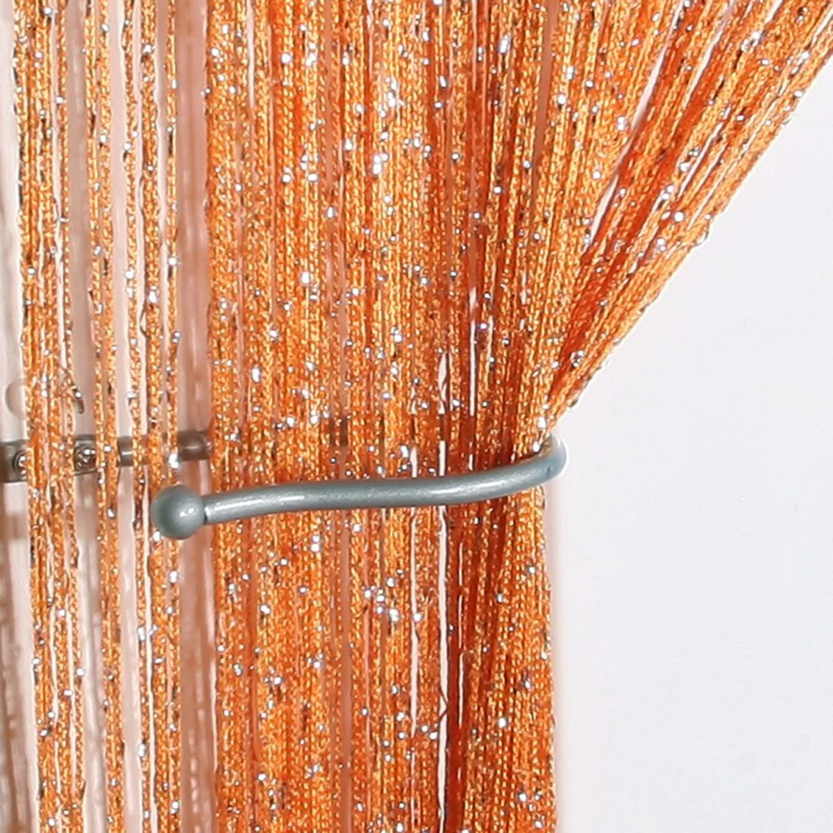 Extra Large Jazz Glitter String Curtain Panel - Orange