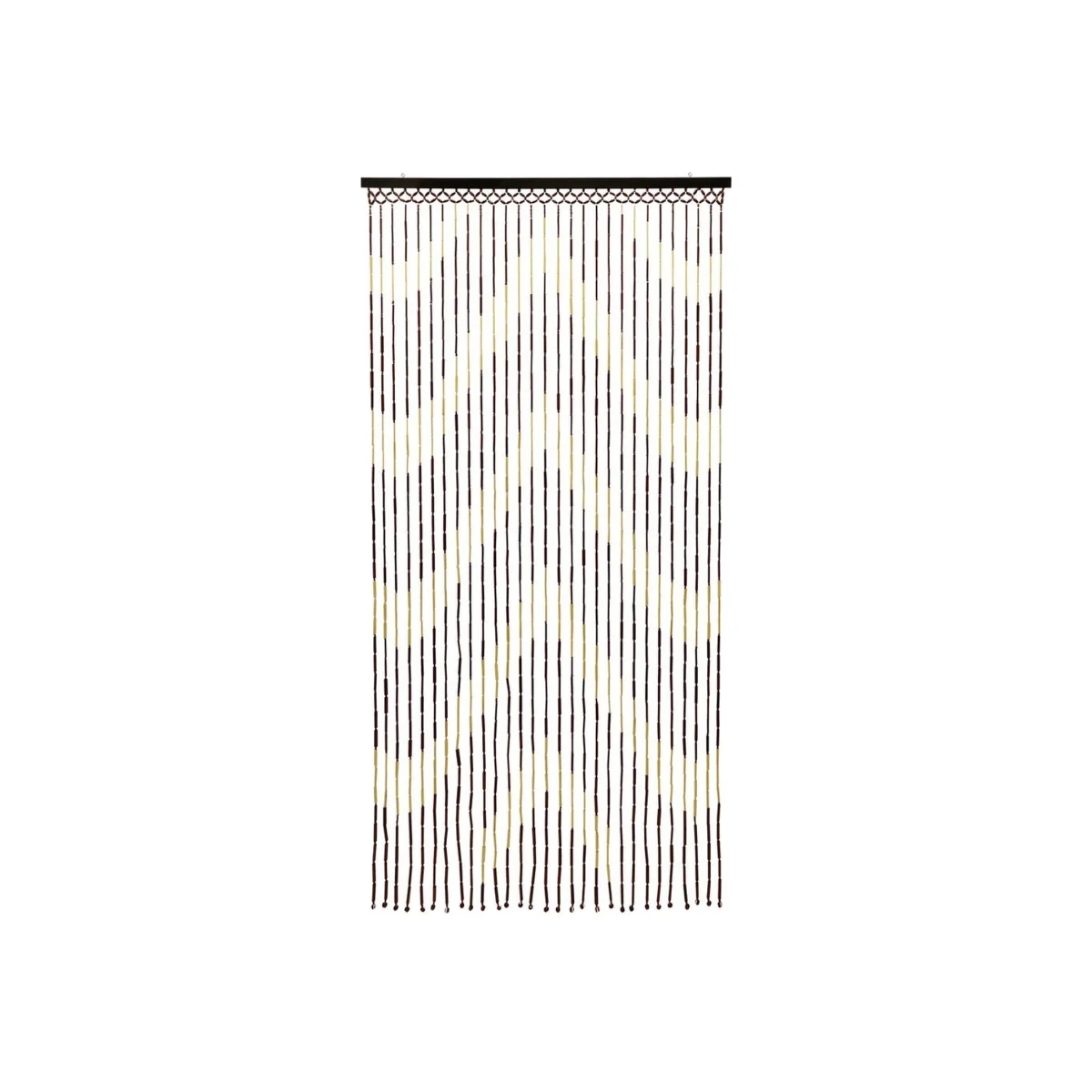 Bamboo Beaded Door Curtain - Up Arrow Design - Broown – image 1