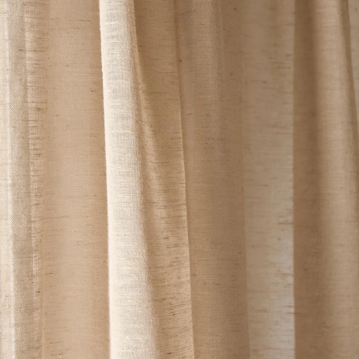 OHS Linen Look Slot Top Voile Curtains - Mink – image 2
