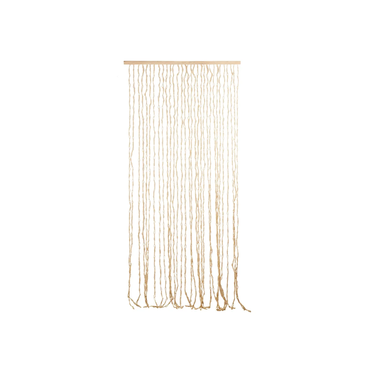 Knotted Door Curtain - Natural – image 1