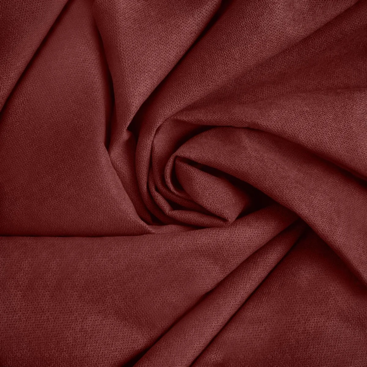 Velvet Chenille Thermal Fleece Lined Ring Top Door Curtain - Red – image 6