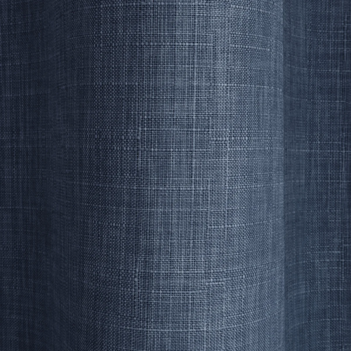 Luxury Linen Look Eyelet Blackout Lined Curtains - 2 Panels - Navy – image 4