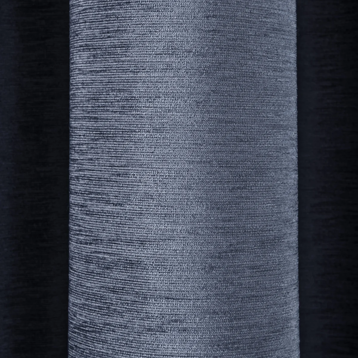 Luxury Chenille Eyelet Lined Curtains - 2 Panels - Navy – image 5