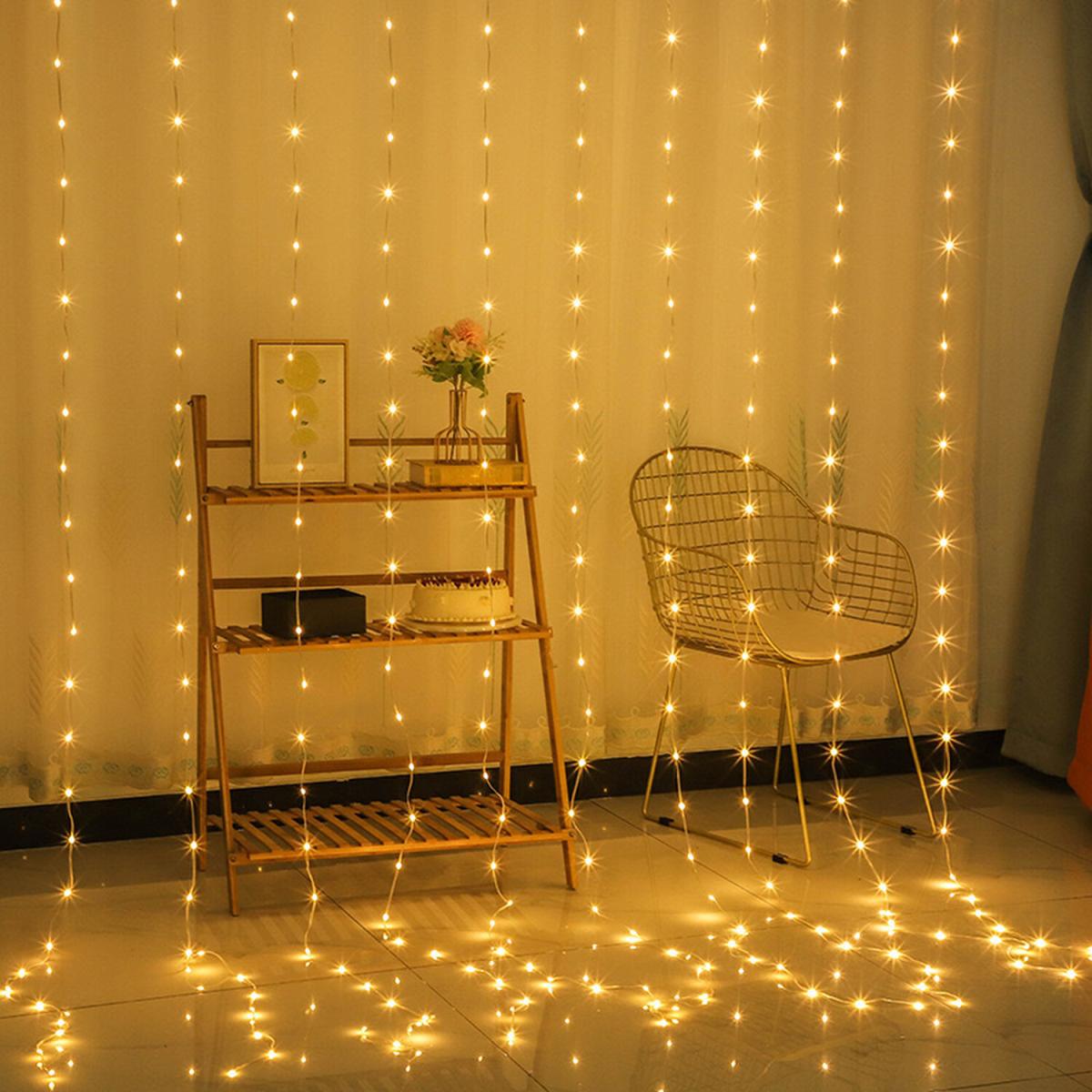 300 LED Curtain Light with Remote