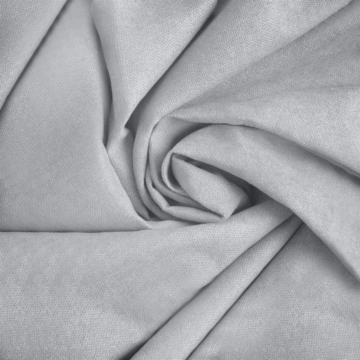 Velvet Chenille Thermal Fleece Lined Pencil Pleat Taped Top Door Curtain - Silver – image 5