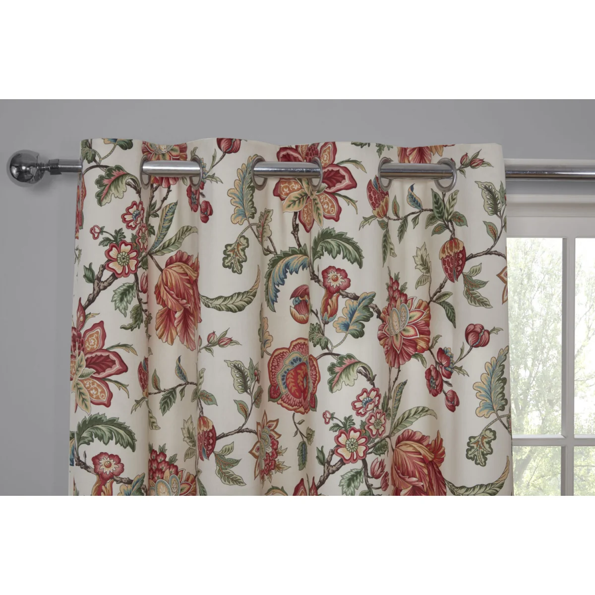Sundour Linden Fully Lined Eyelet Curtains 100% Polyester Pair 229cm x 274cm - Multi – image 2