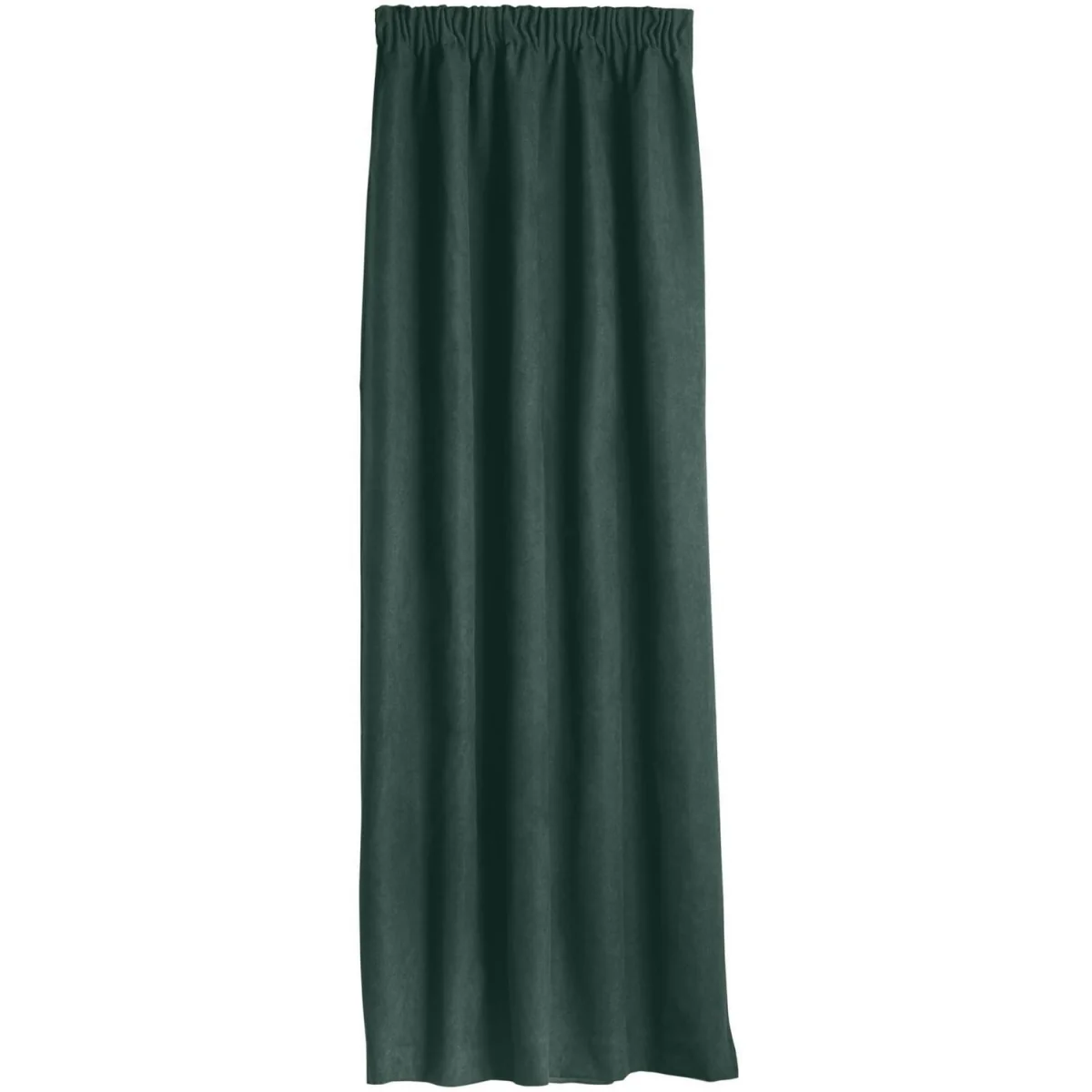 Velvet Chenille Thermal Fleece Lined Pencil Pleat Taped Top Door Curtain - Green – image 3