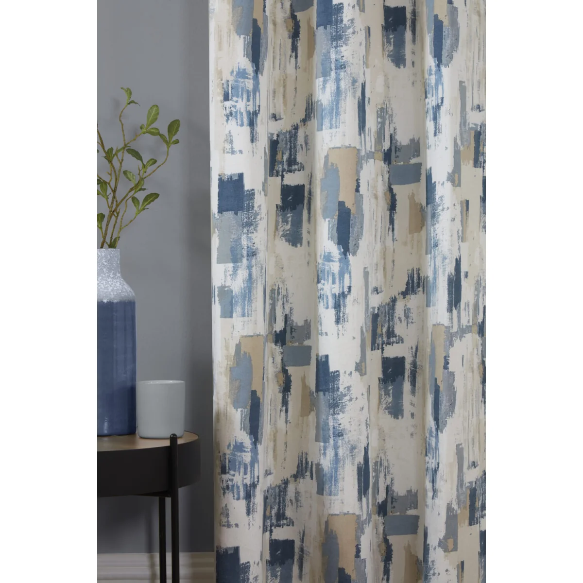 Sundour Bamford Fully Lined Abstract Eyelet Curtains - Polycotton Putty, 117cm x 183cm (Pair) - Fennel / 168.0cm / 229.0cm – image 15