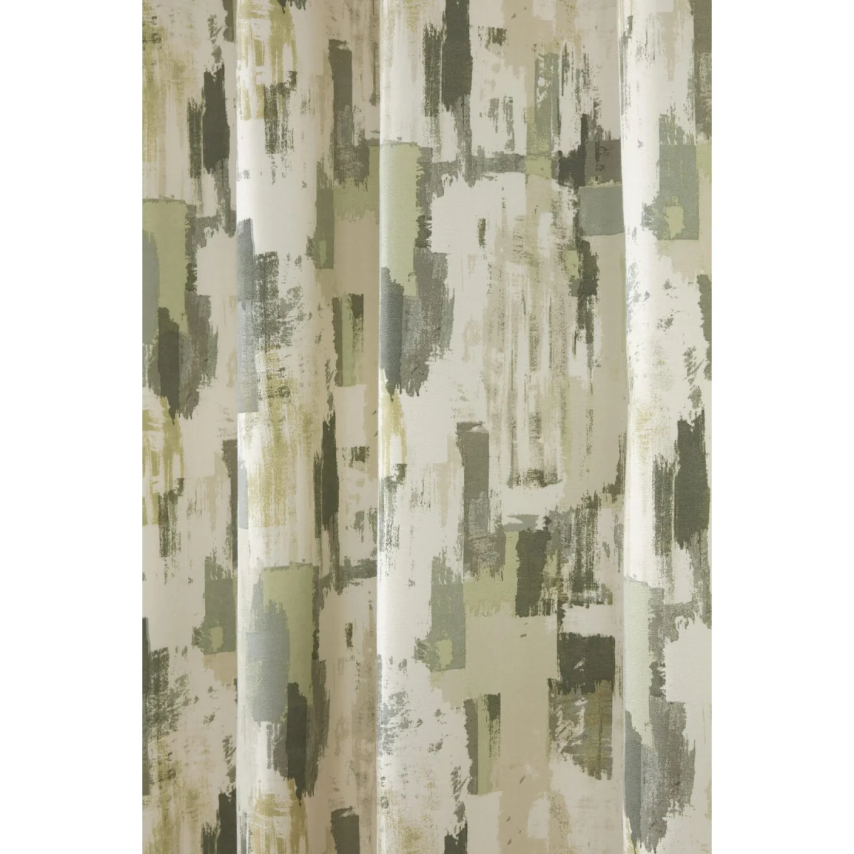 Sundour Bamford Fully Lined Abstract Eyelet Curtains - Polycotton Putty, 117cm x 183cm (Pair) - Fennel / 168.0cm / 229.0cm – image 10
