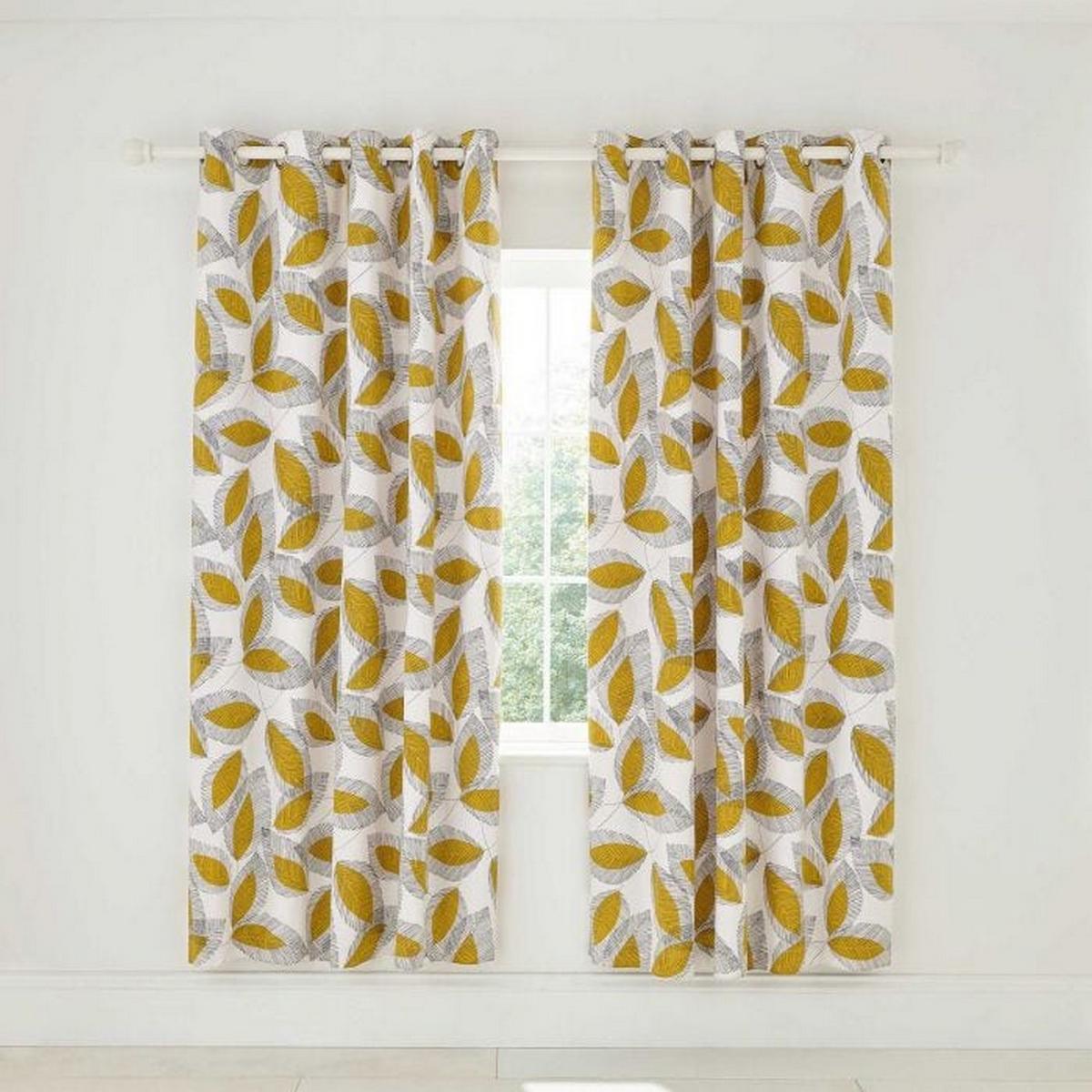 Grove Lined Curtains in Cinnamon Brown by Helena Springfield – image 1
