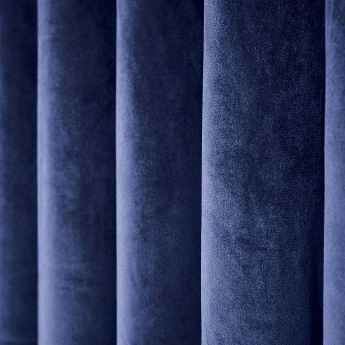 Escala Lined Eyelet Curtains in Electric Blue by Helena Springfield 168cmx183cm – image 2