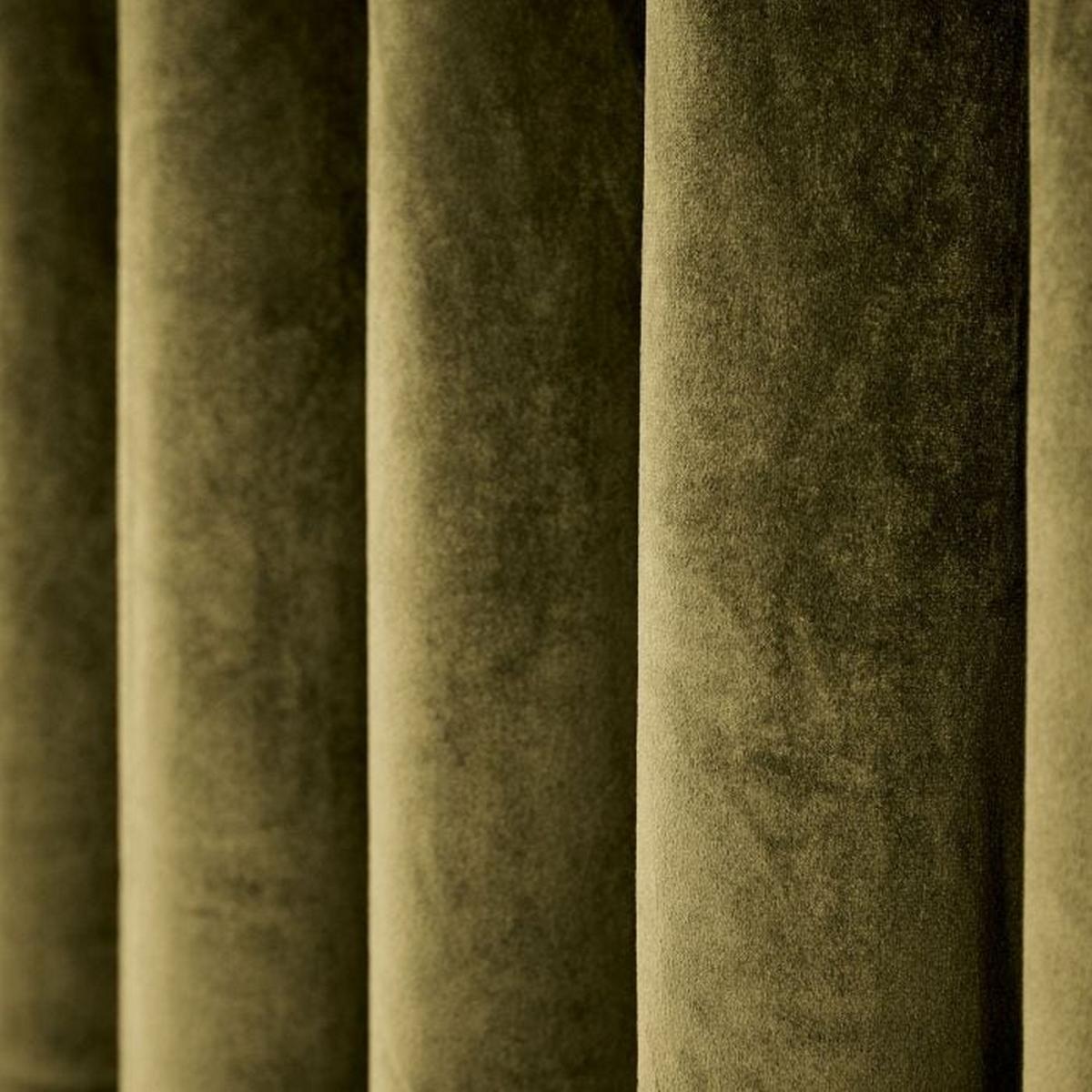 Escala Lined Eyelet Curtains in Olive Green by Helena Springfield&nbsp;168cmx229cm – image 2