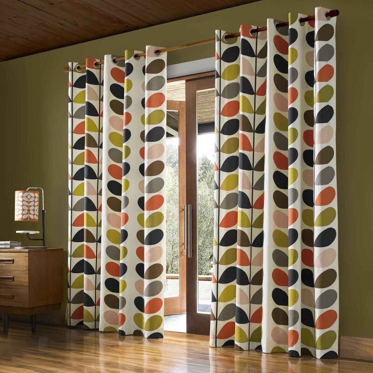 Multi Stem Eyelet Curtains By Orla Kiely in Multi 229x229cm – image 1