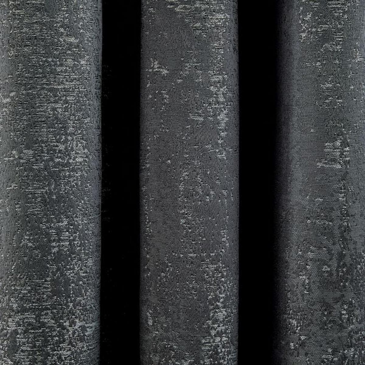 Roma Lined Eyelet Curtains in Gun Metal Grey by Helena Springfield 183cmx229cm – image 3