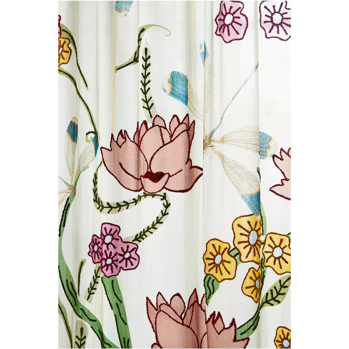 Embroidered Floral Curtain - Assorted ALL at Urban Outfitters – image 4