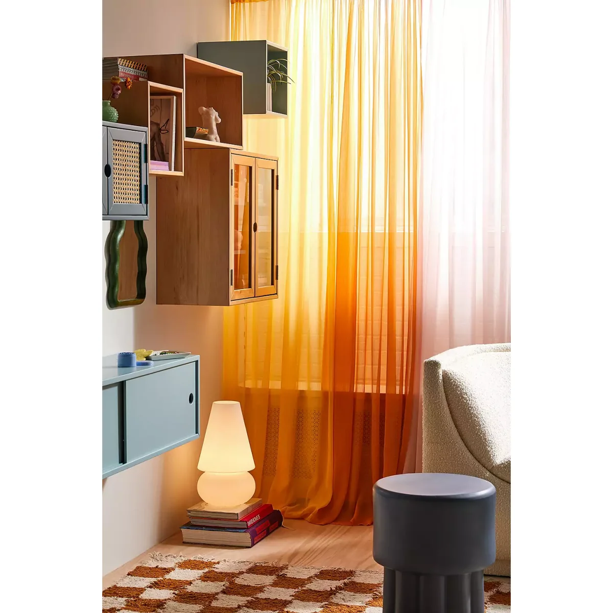 Urban Outfitters Yellow Chiffon Curtain - Yellow 213.3cm x 132cm – image 2