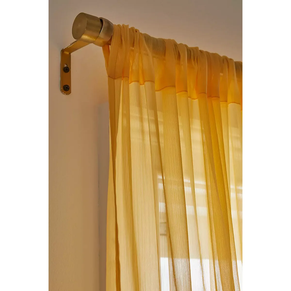 Urban Outfitters Yellow Chiffon Curtain - Yellow 213.3cm x 132cm – image 6