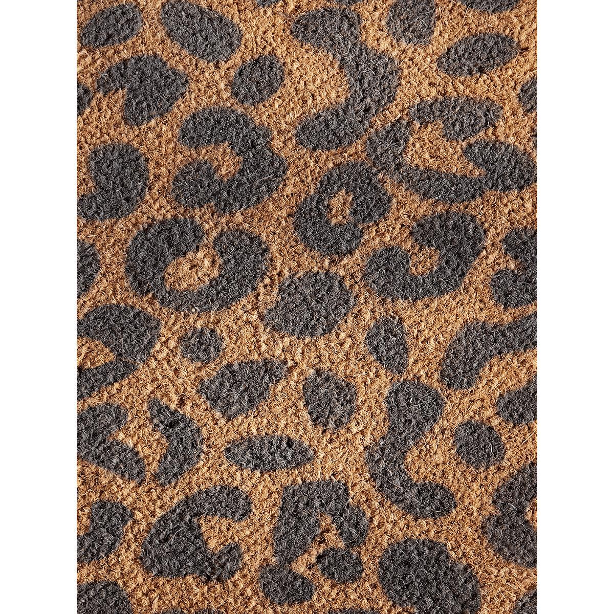 Grey Leopard Print Circle Doormat – image 3