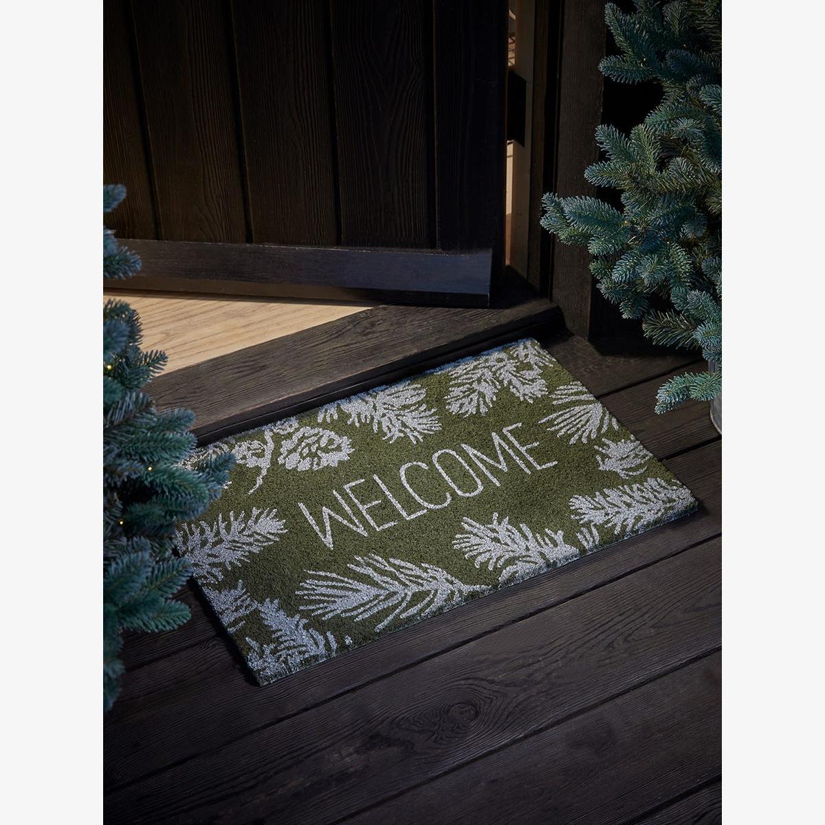 Forest Green Welcome Doormat – image 1
