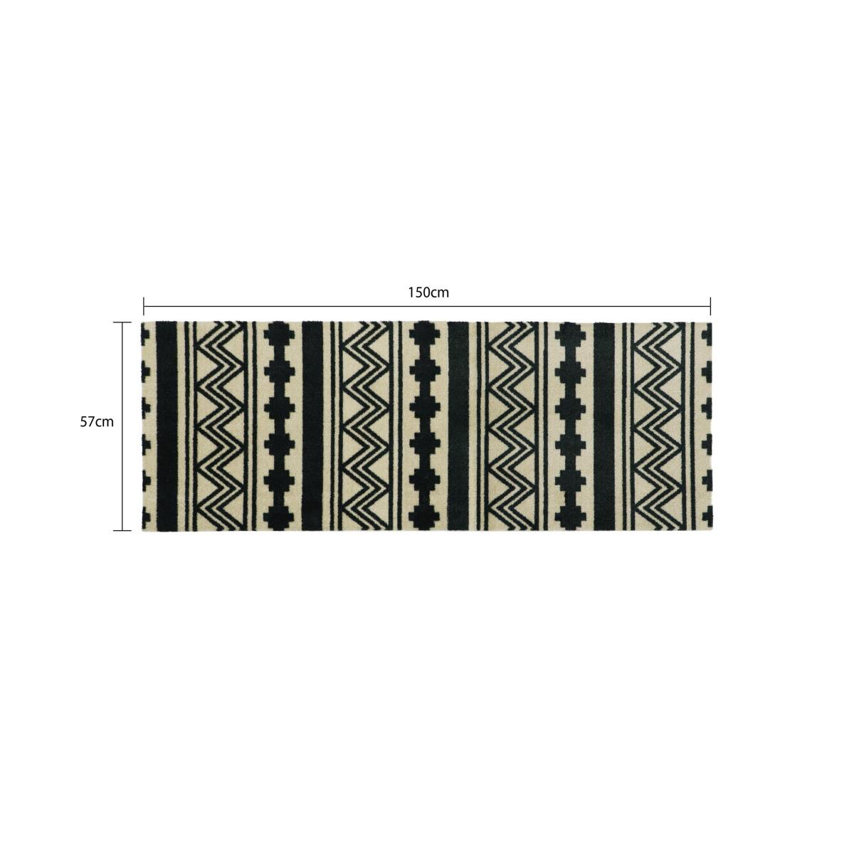 JVL Mega Latex Aztec Runner Black – image 6