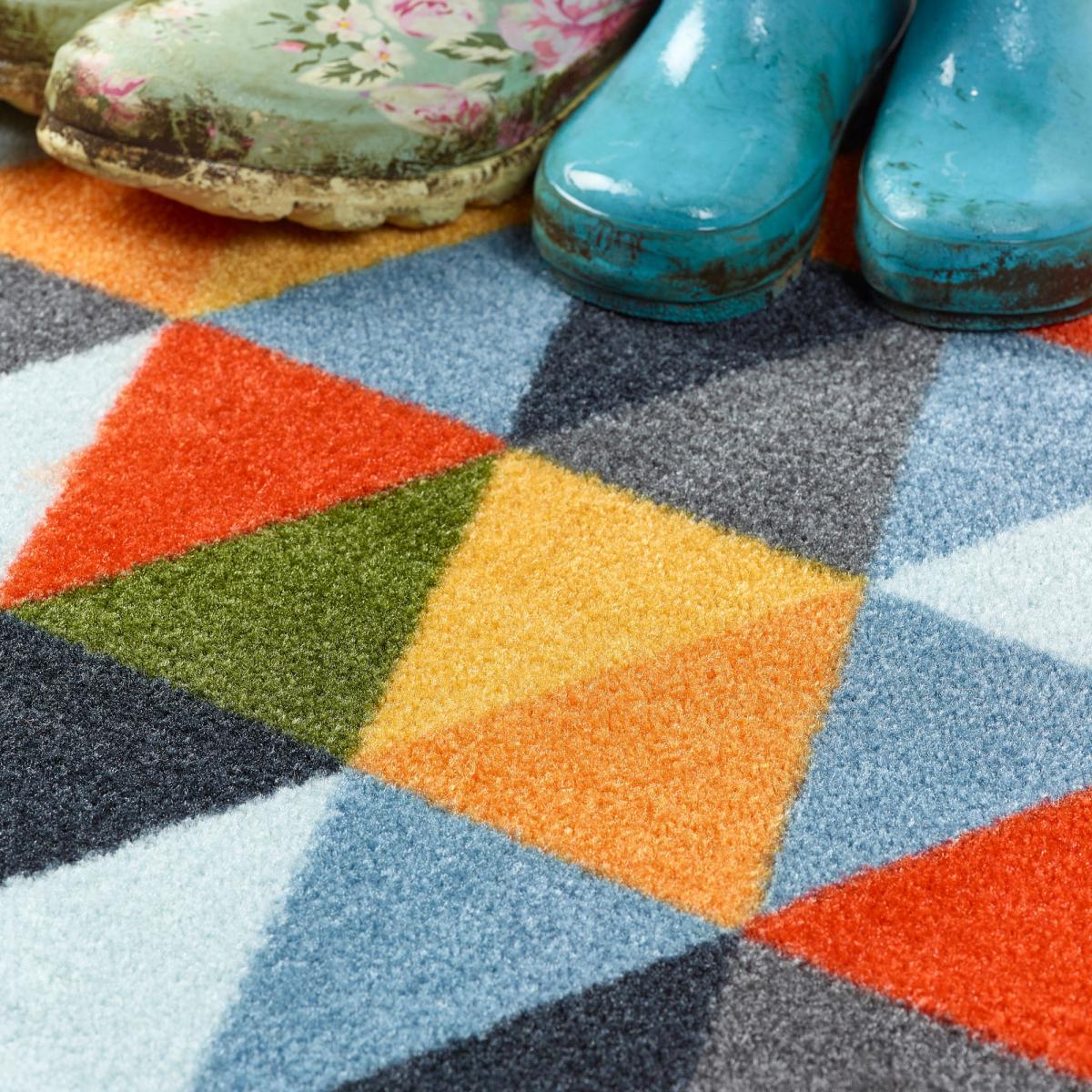 Marvel Geo Triangles Washable Doormat MultiColoured – image 5