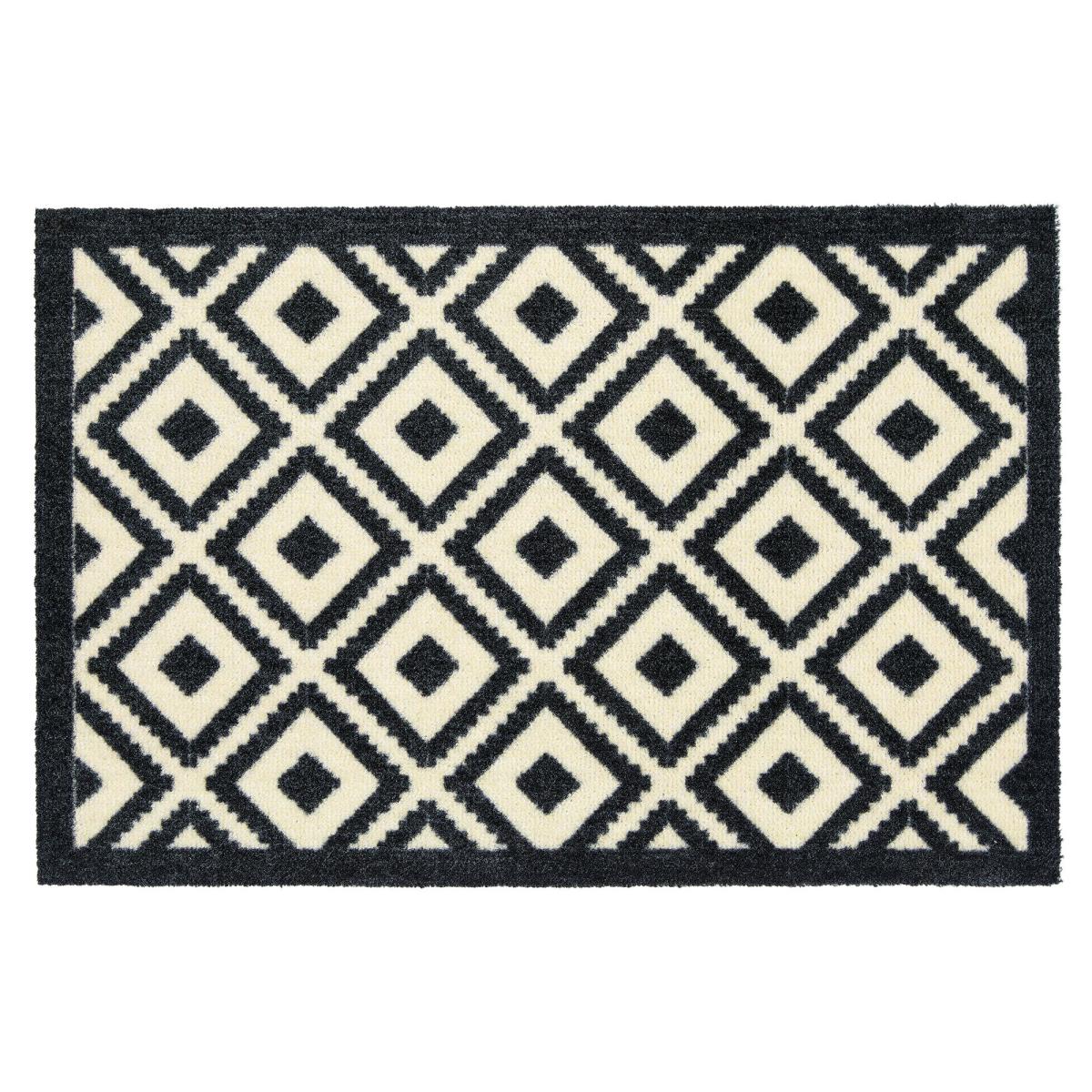 Marvel Geometric Black & White Washable Doormat Black and white – image 2