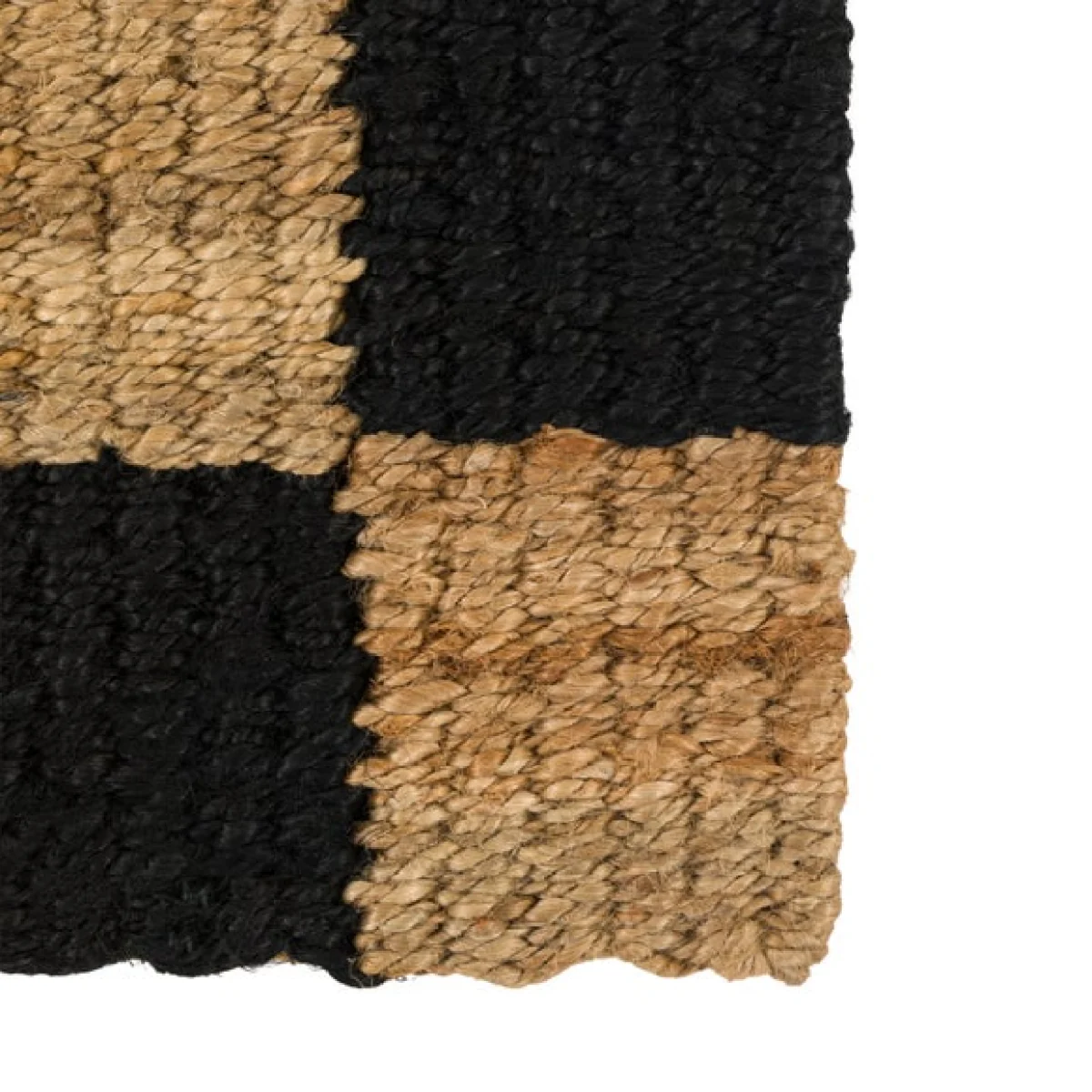 Cedar and Sage Checkerboard Braided Coir Doormat – image 2