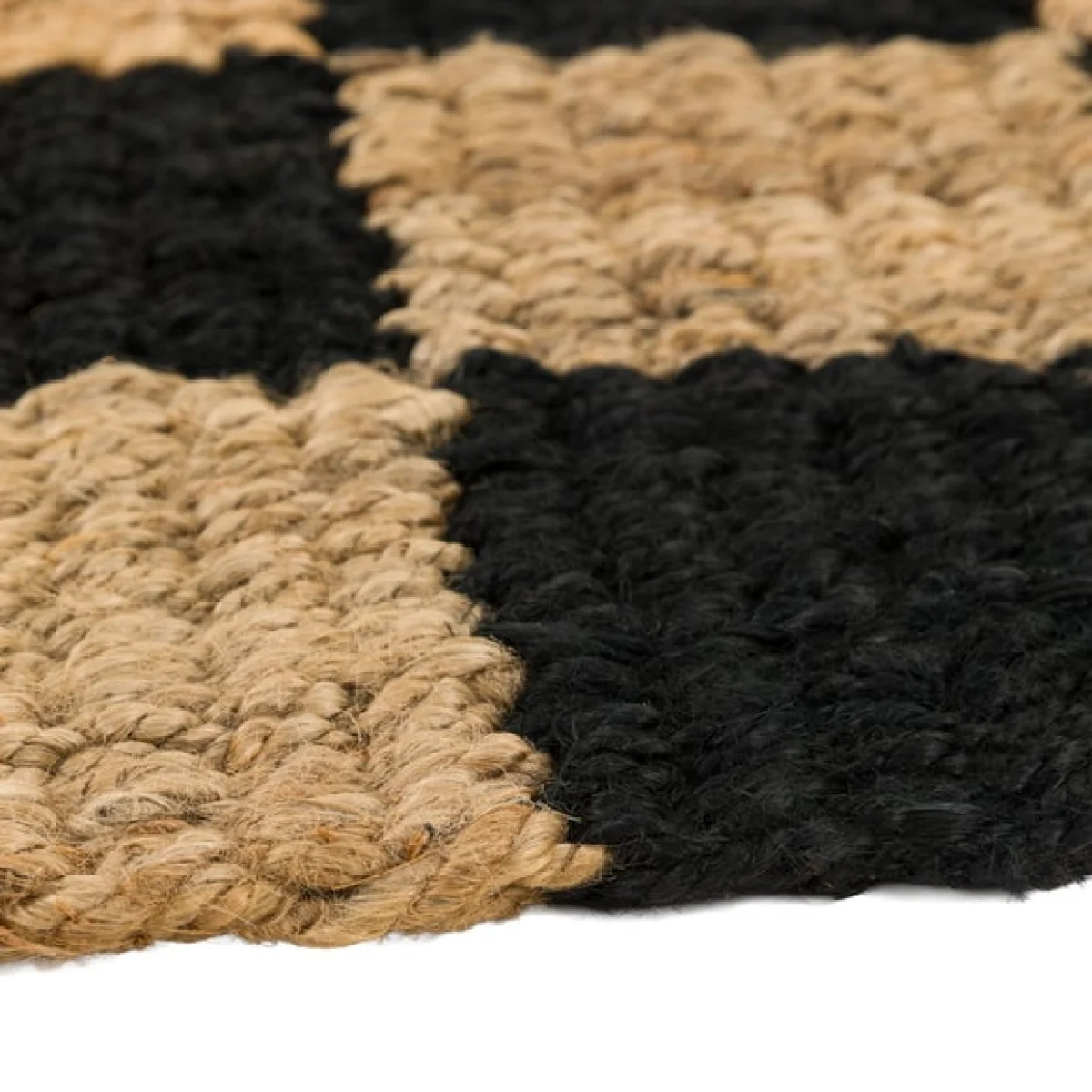 Cedar and Sage Checkerboard Braided Coir Doormat – image 3