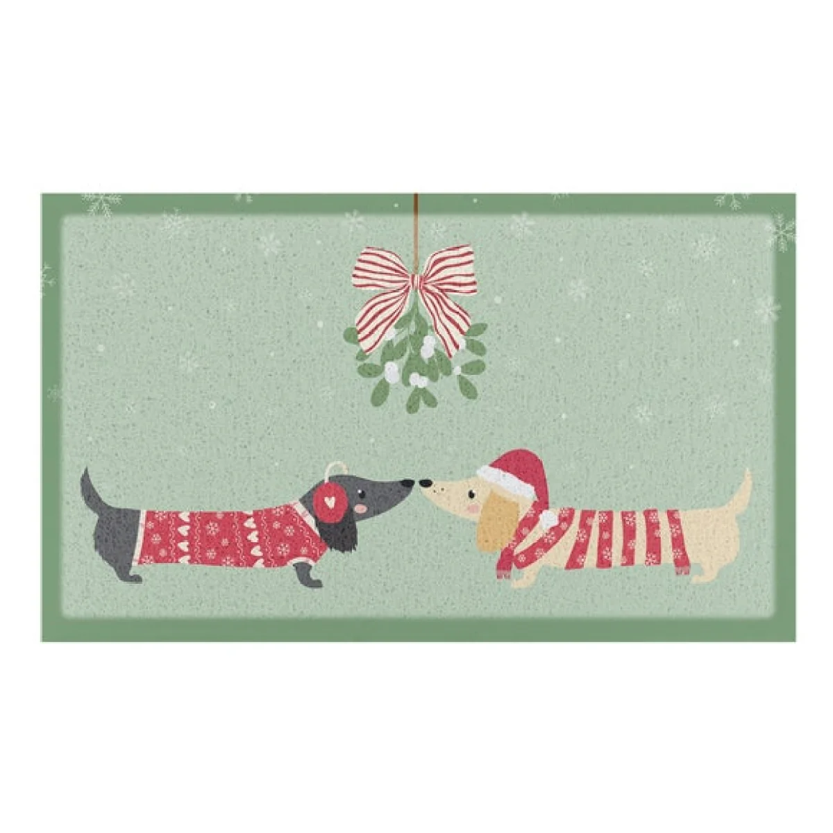 Artsy Mats Christmas Sausage Dogs Indoor Outdoor Doormat – image 2