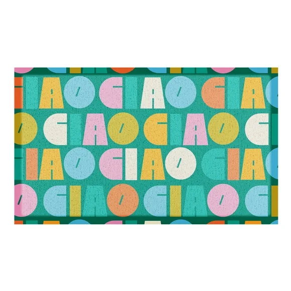 Artsy Mats Elizabeth Olwen Ciao Pattern Indoor Outdoor Doormat – image 2