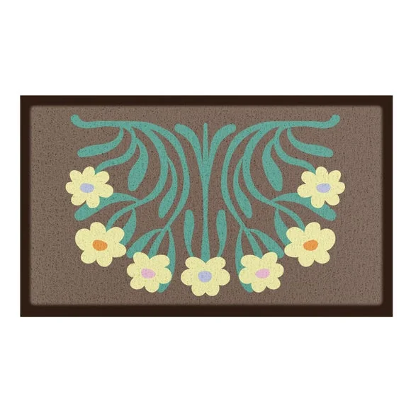 Artsy Mats Elizabeth Olwen Yellow Flowers Indoor Outdoor Doormat – image 2