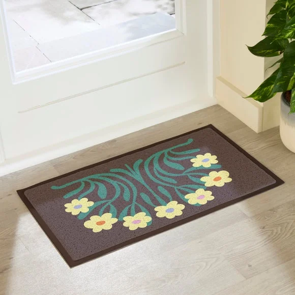 Artsy Mats Elizabeth Olwen Yellow Flowers Indoor Outdoor Doormat – image 3