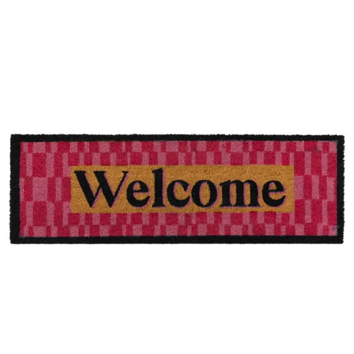 Cedar and Sage Welcome Two Tone Tile Print Coir Doormat – image 2