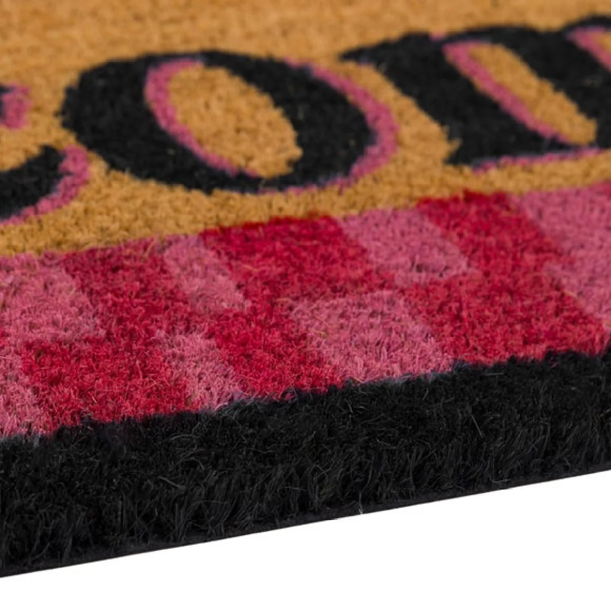 Cedar and Sage Welcome Two Tone Tile Print Coir Doormat – image 4