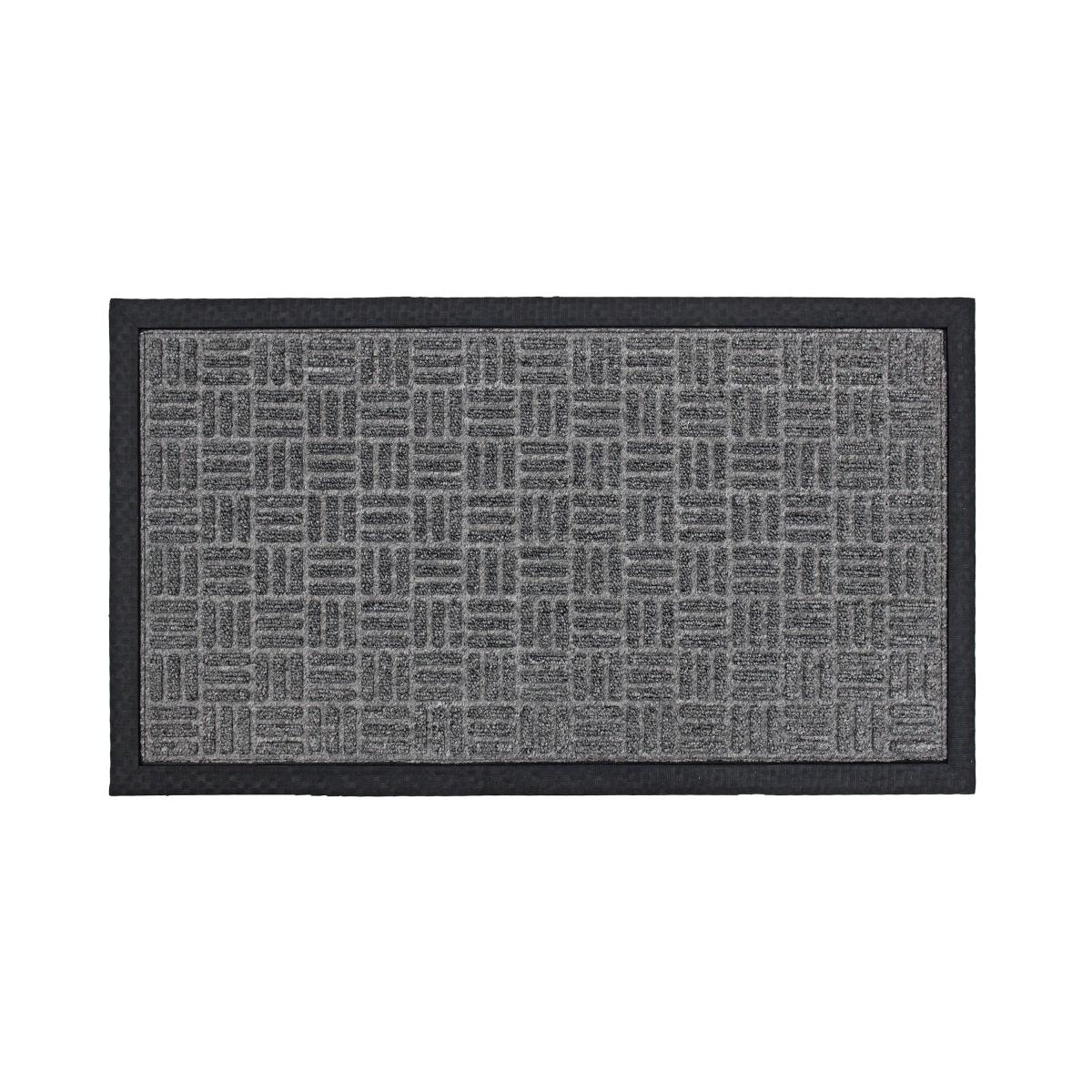 JVL Firth Tile Rubber Doormat Grey – image 2