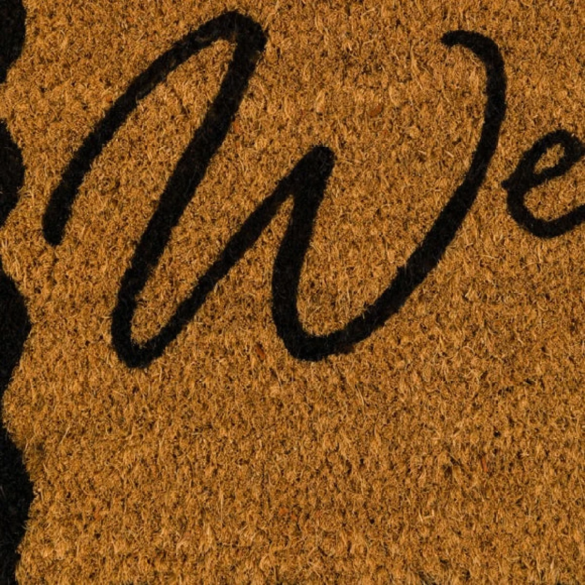 Cedar and Sage Simple Script Welcome to Our Home Coir Doormat – image 2