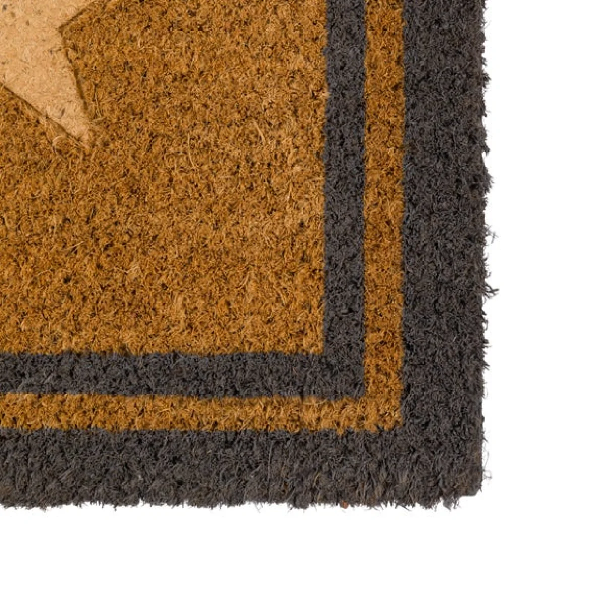 Cedar and Sage Triple Star Border Coir Doormat – image 3