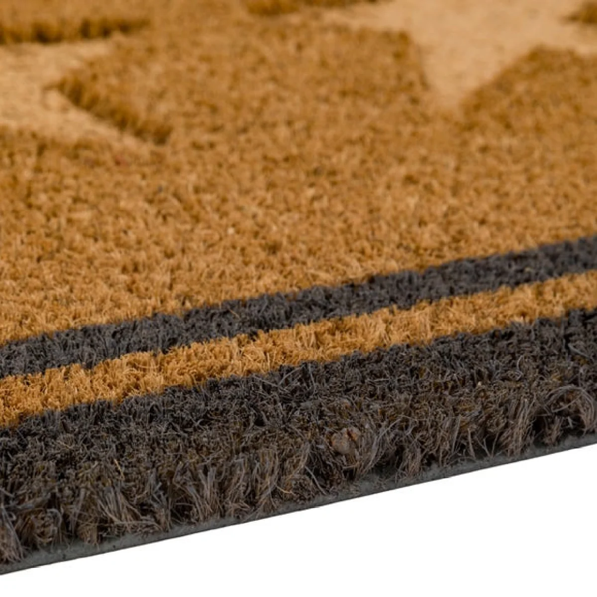 Cedar and Sage Triple Star Border Coir Doormat – image 4