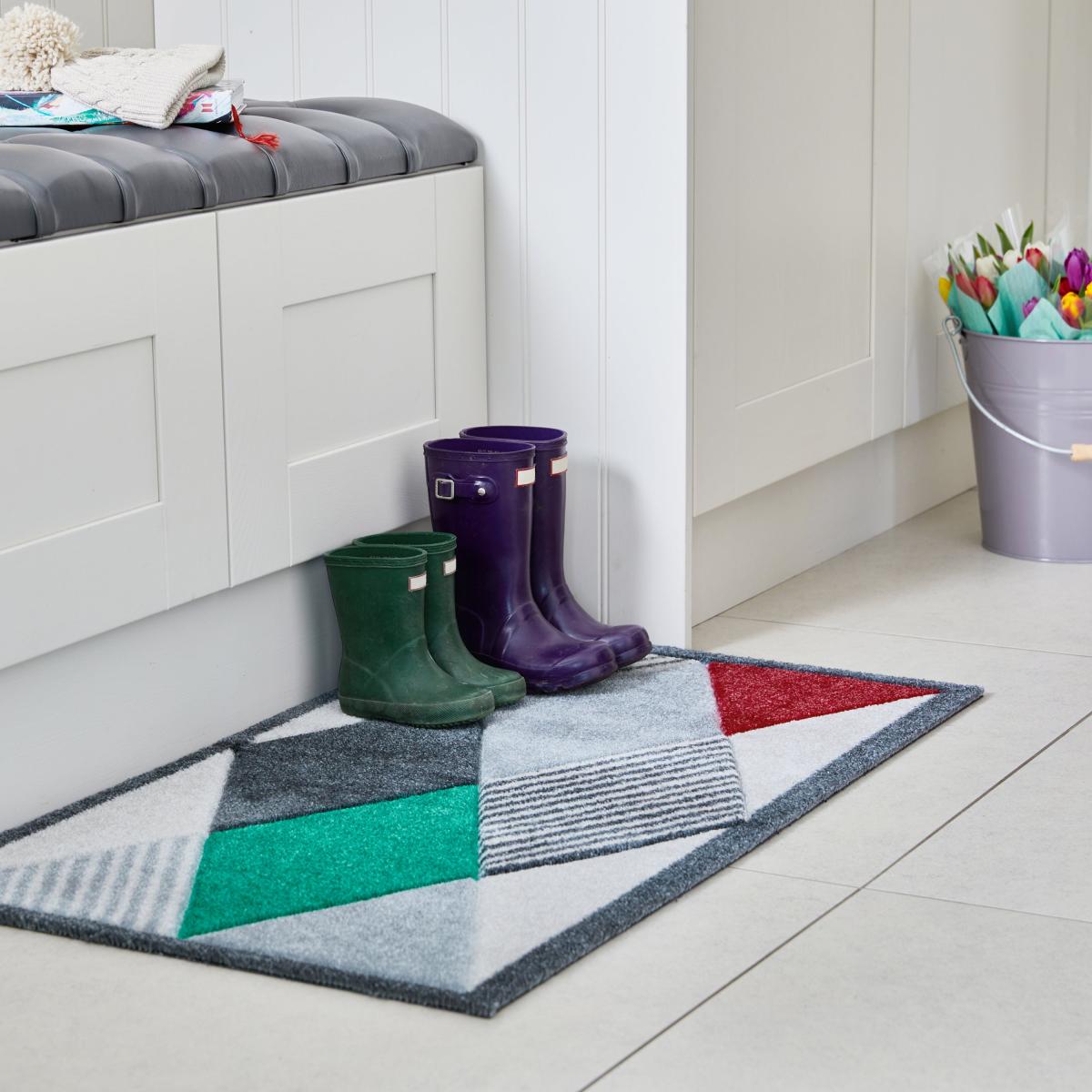 JVL Solemate Latex Gem Doormat Grey – image 2