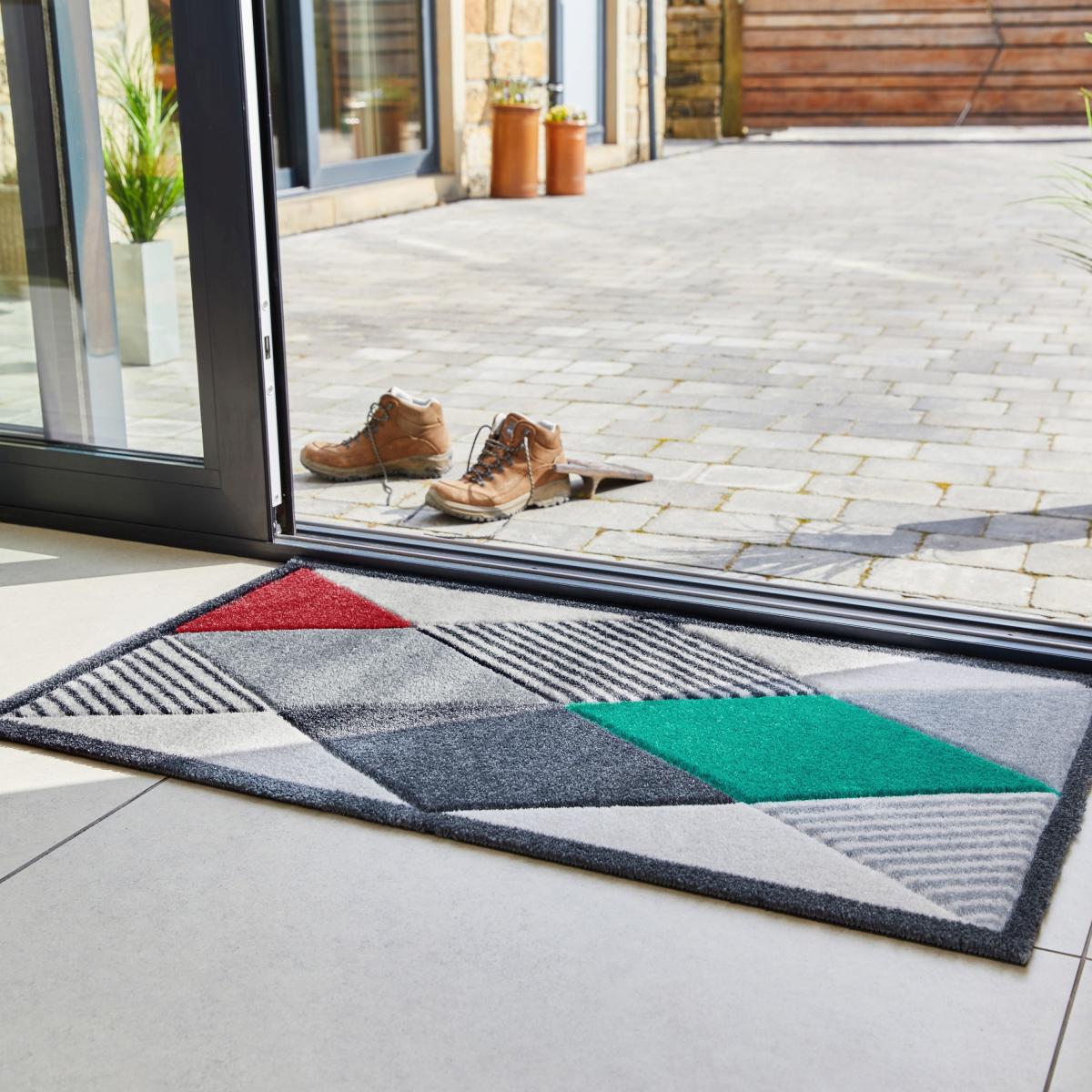 JVL Solemate Latex Gem Doormat Grey – image 1