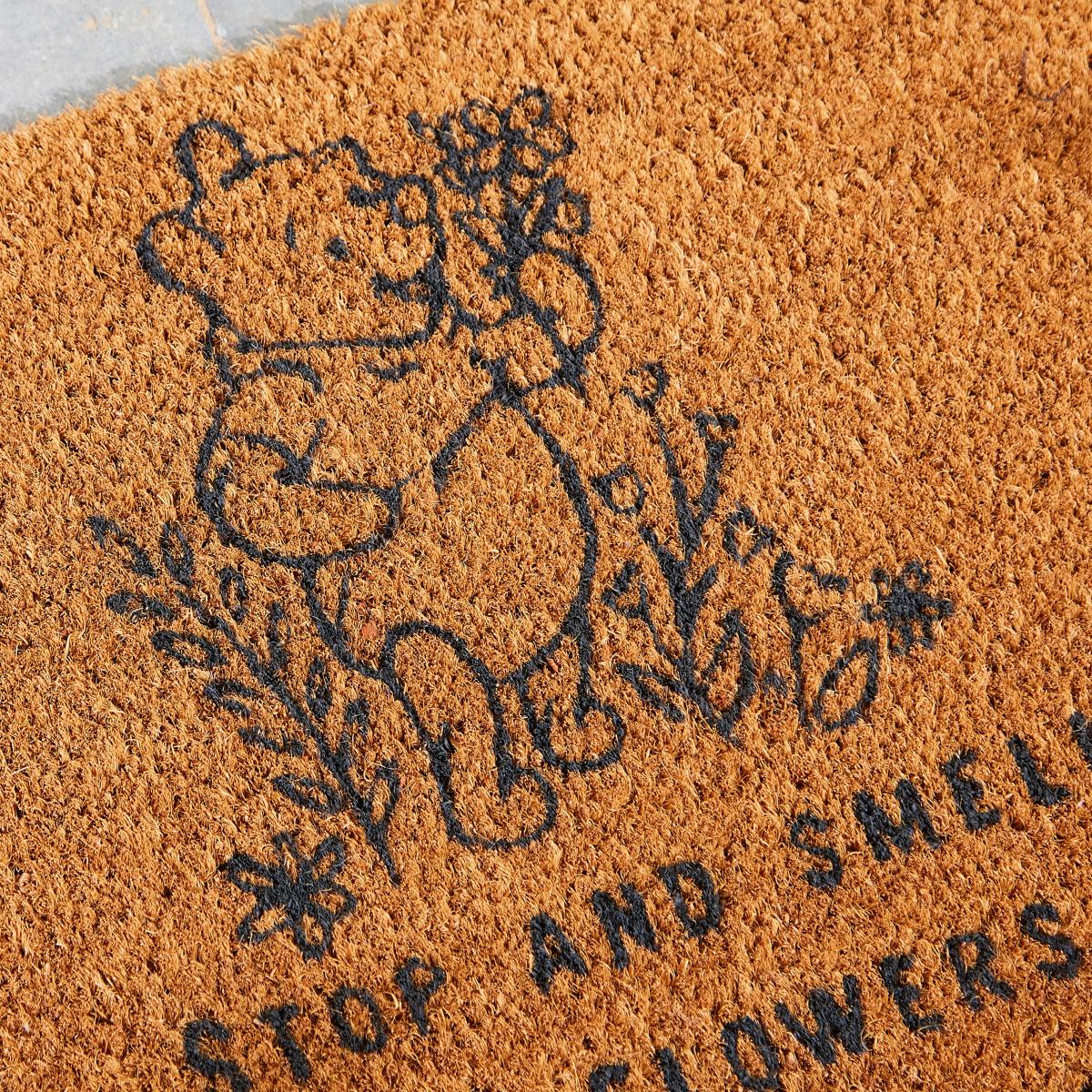 Disney Winnie the Pooh Half Moon Coir Doormat Natural – image 2