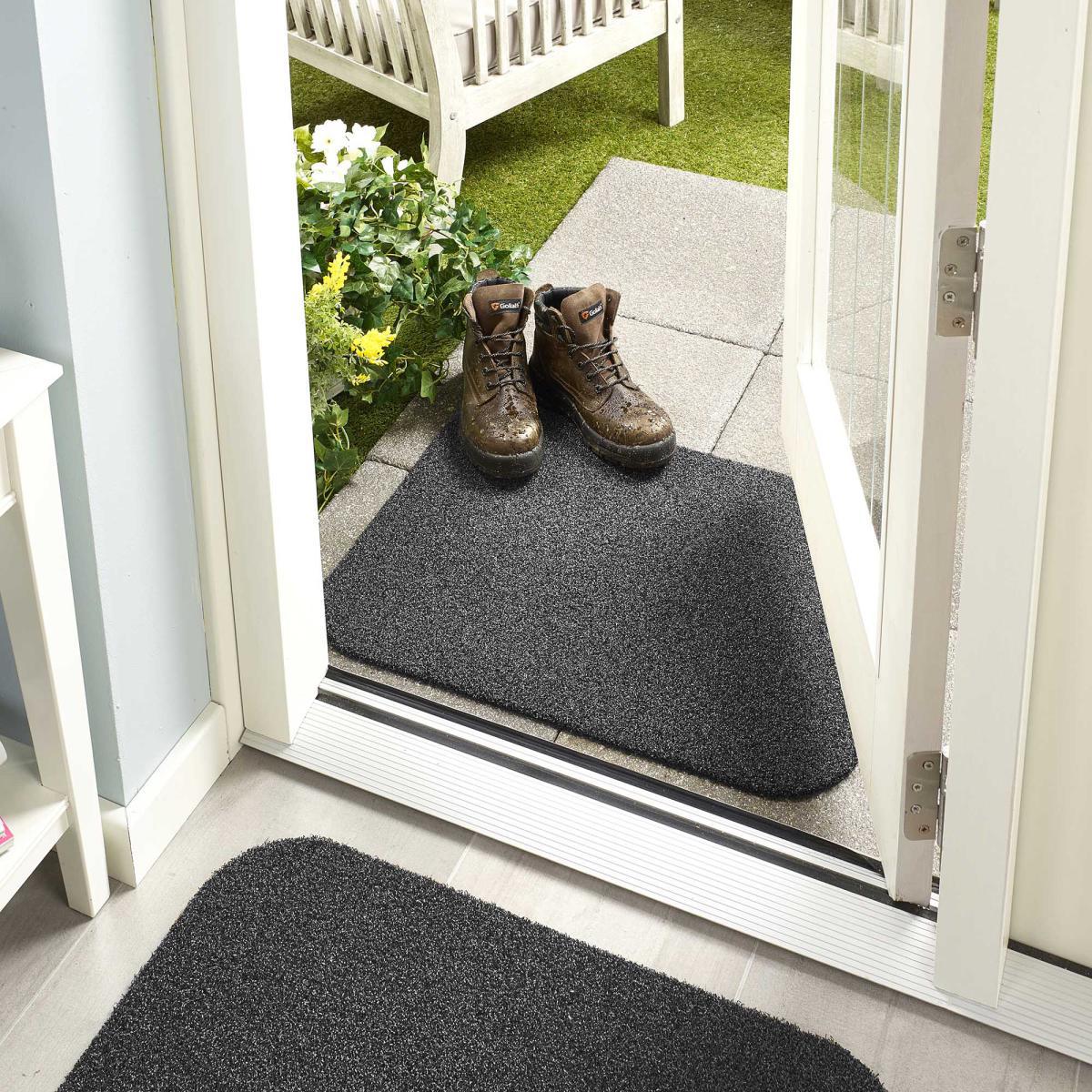Marvel Outdoor Washable Doormat Charcoal – image 1