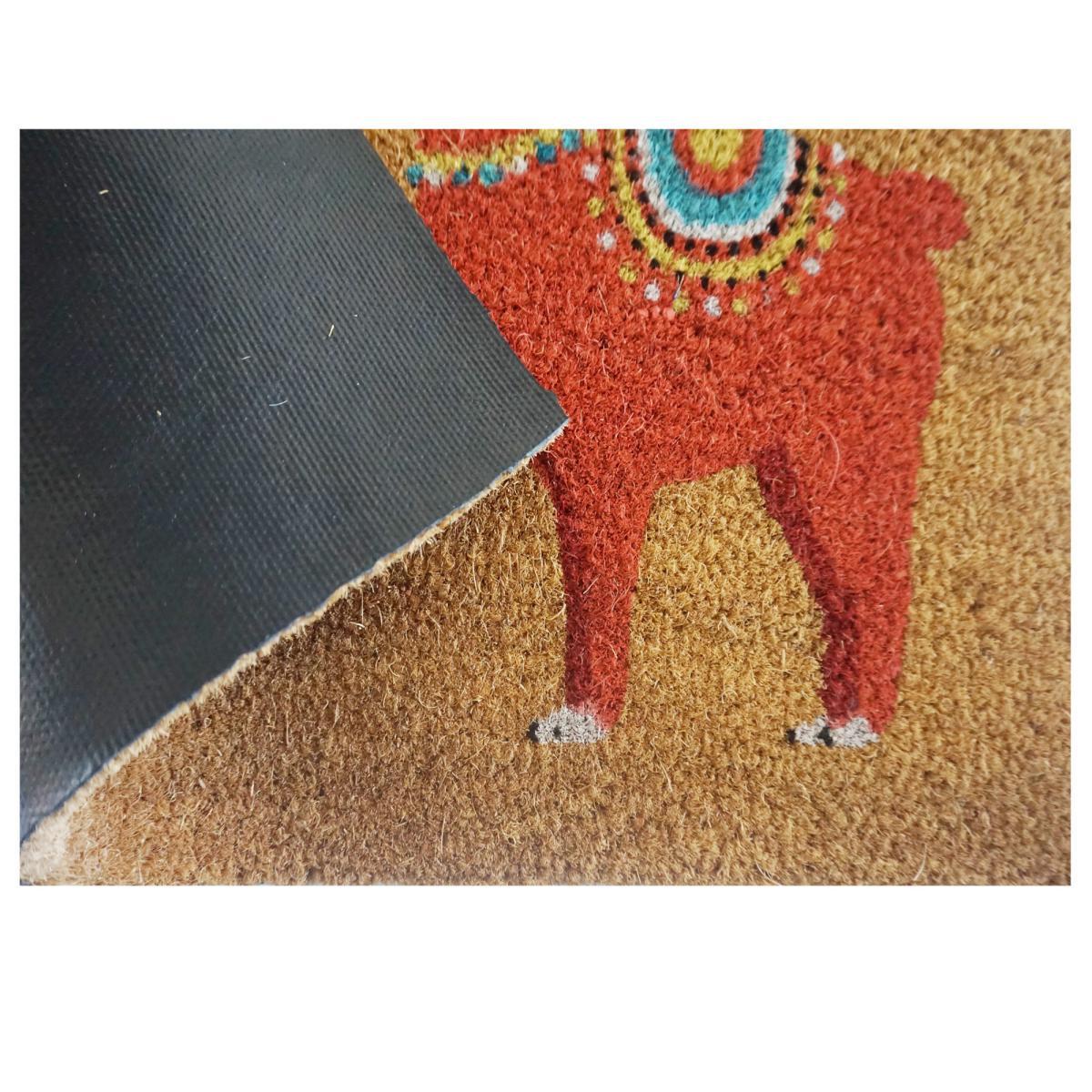 Llama Doormat Brown – image 3
