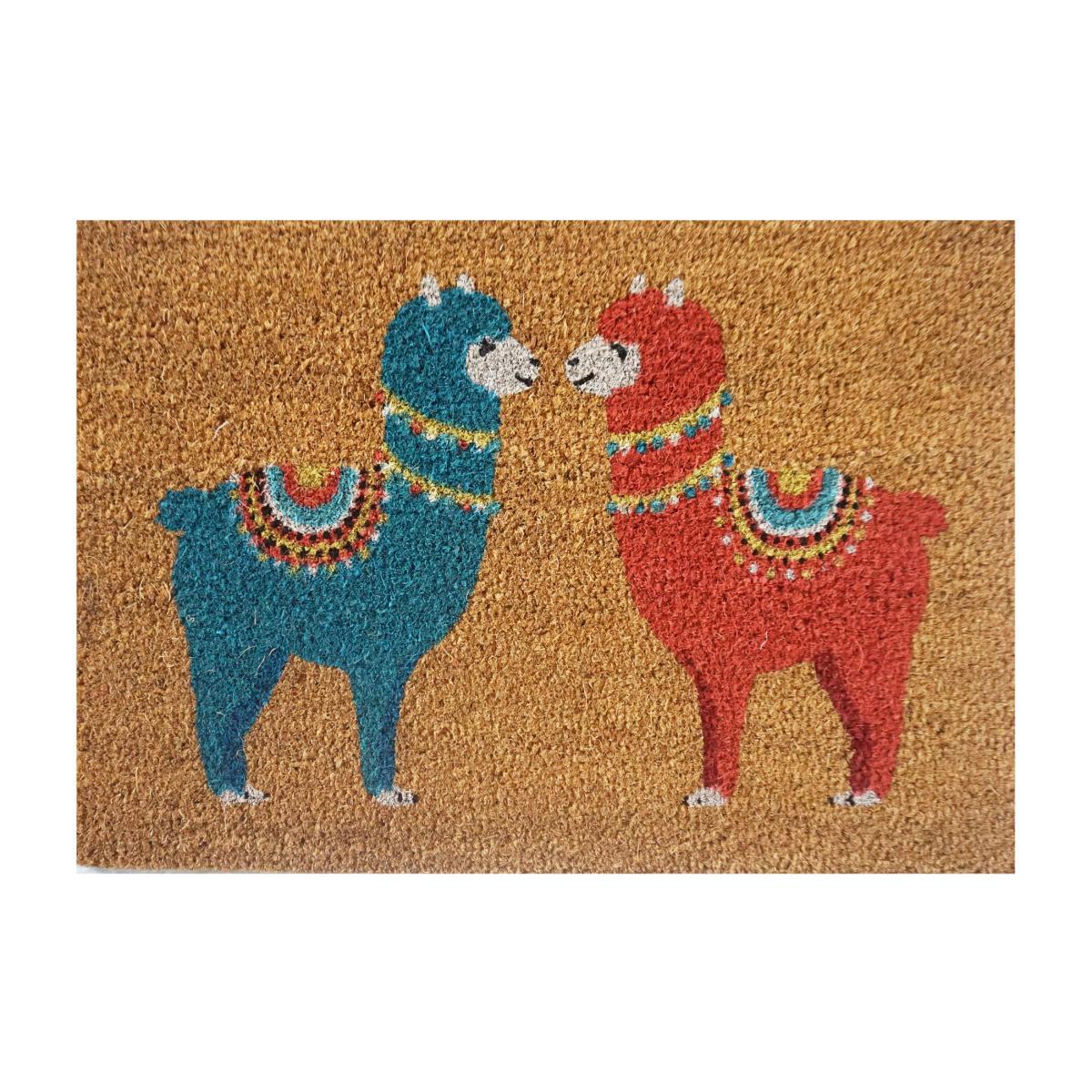 Llama Doormat Brown – image 1