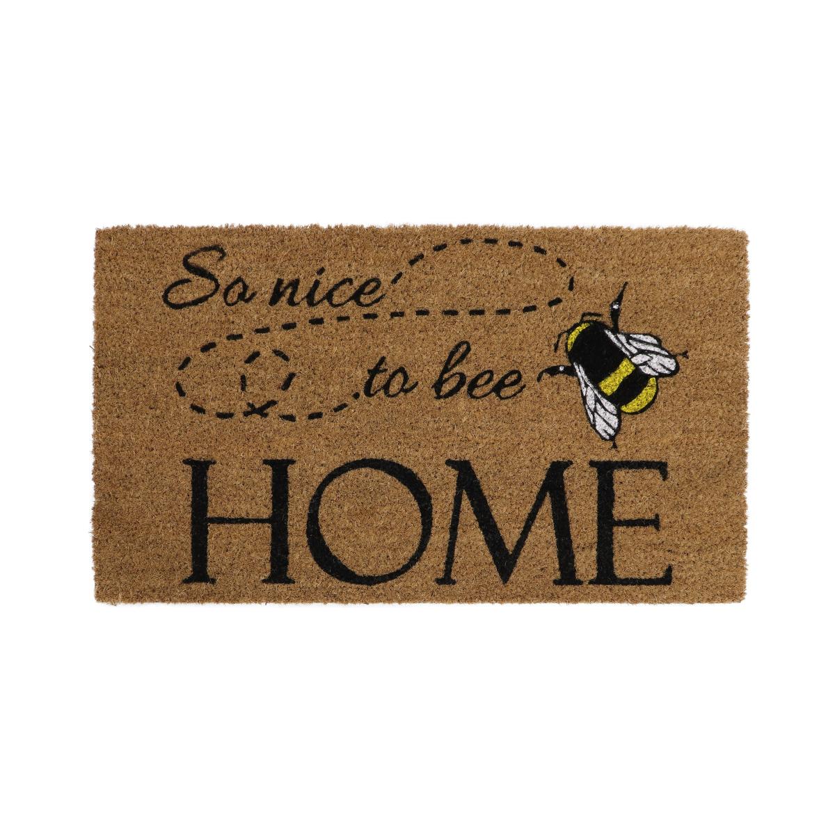 JVL Eco Latex Nice To Bee Home Coir Doormat Natural – image 2
