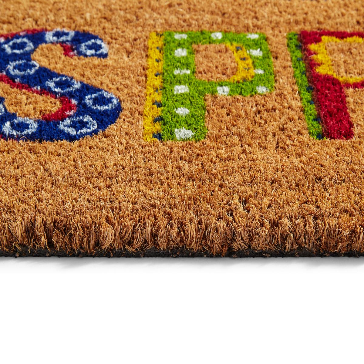 Hello Spring Coir Doormat MultiColoured – image 2